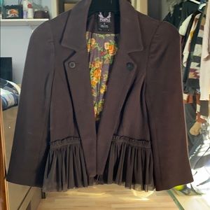 Free People Grey Blazer